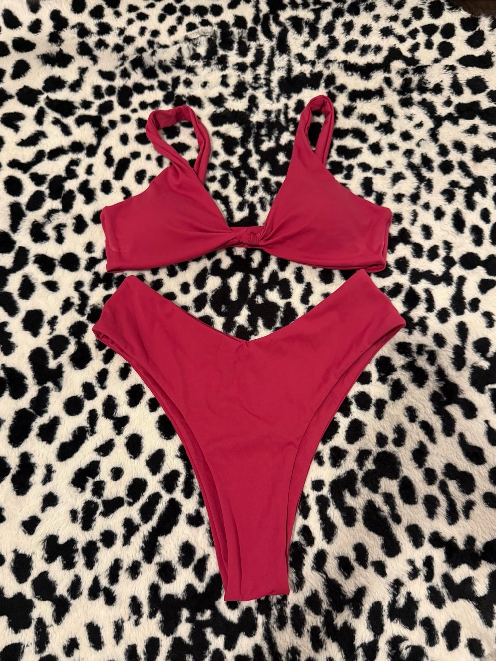 Bikini Swim Set - Unbranded reddish pink